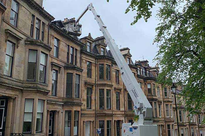 tenement gutter cleaning in Glasgow