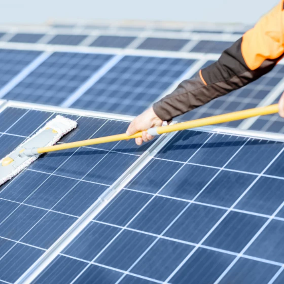 solar panel cleaning square