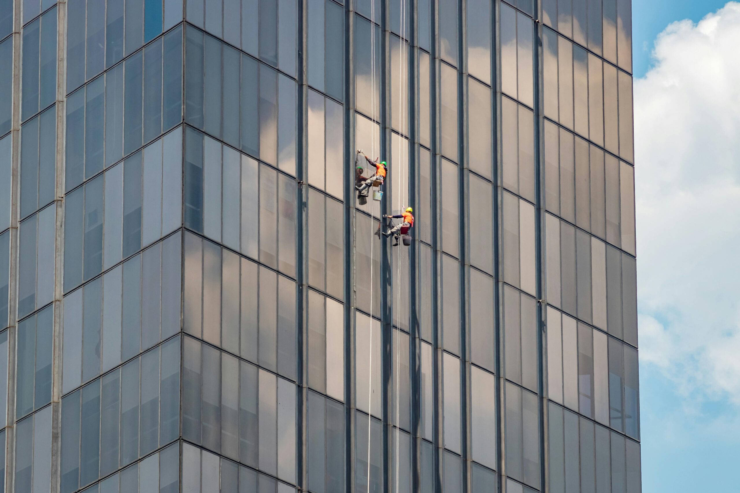 high level cleaning building